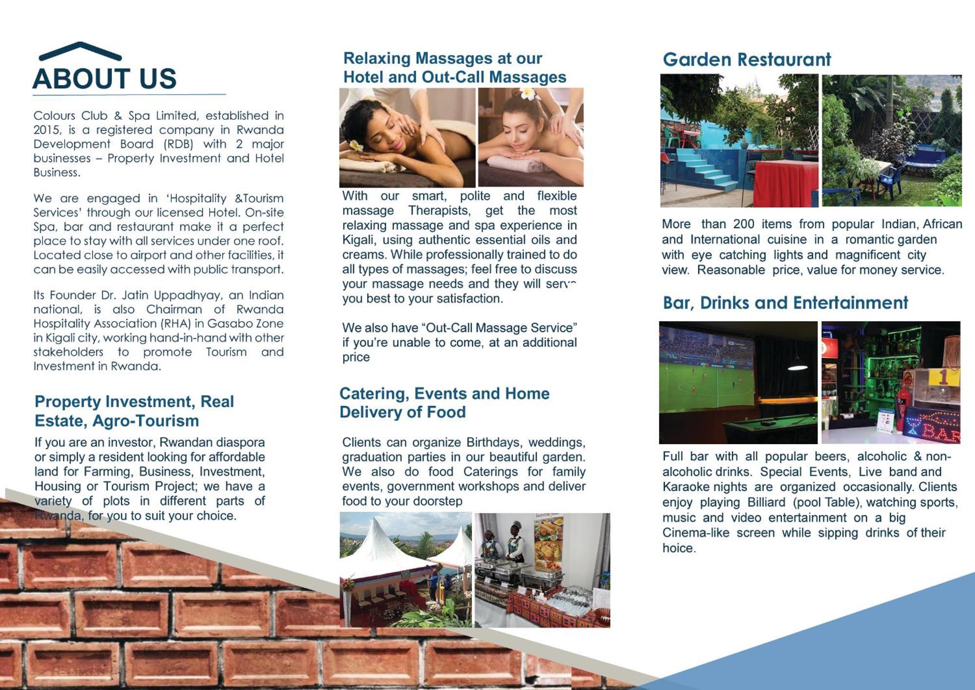 Colours Club And Spa Kigali Dış mekan fotoğraf